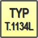 Piktogram - Typ: T.1134L